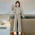 thumbnail image 3 of CONYUMN Outfits for Girls 10-12 Girl 2 Piece Outfits Fall Trendy Sweatsuit Oversized Sweatshirt Sweatpants Matching Sweat Set Kids Clothes Girls Size 10-12 (Green,120), 3 of 4
