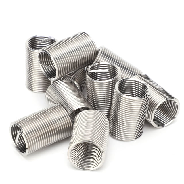 10 Piezas De Insertos De Rosca SUS304 M16x1.5 Sujetador De Alambre Reparación De Roscas Adaptador Reductor Kit De Inserción Para aleación De Aluminio De aleación De Zinc Cobre