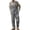 Gray, variant on Jumpsuit Trendy Wide Leg Men Bib Overalls Skin-Friendly Bib Overalls Cargo One-Piece Adjustable Suspender Straps Work Wear Army Green 2XL