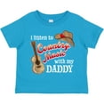 thumbnail image 3 of Inktastic I Listen to Country Music with My Daddy Guitar and Hat Boys or Girls Toddler T-Shirt, 3 of 5