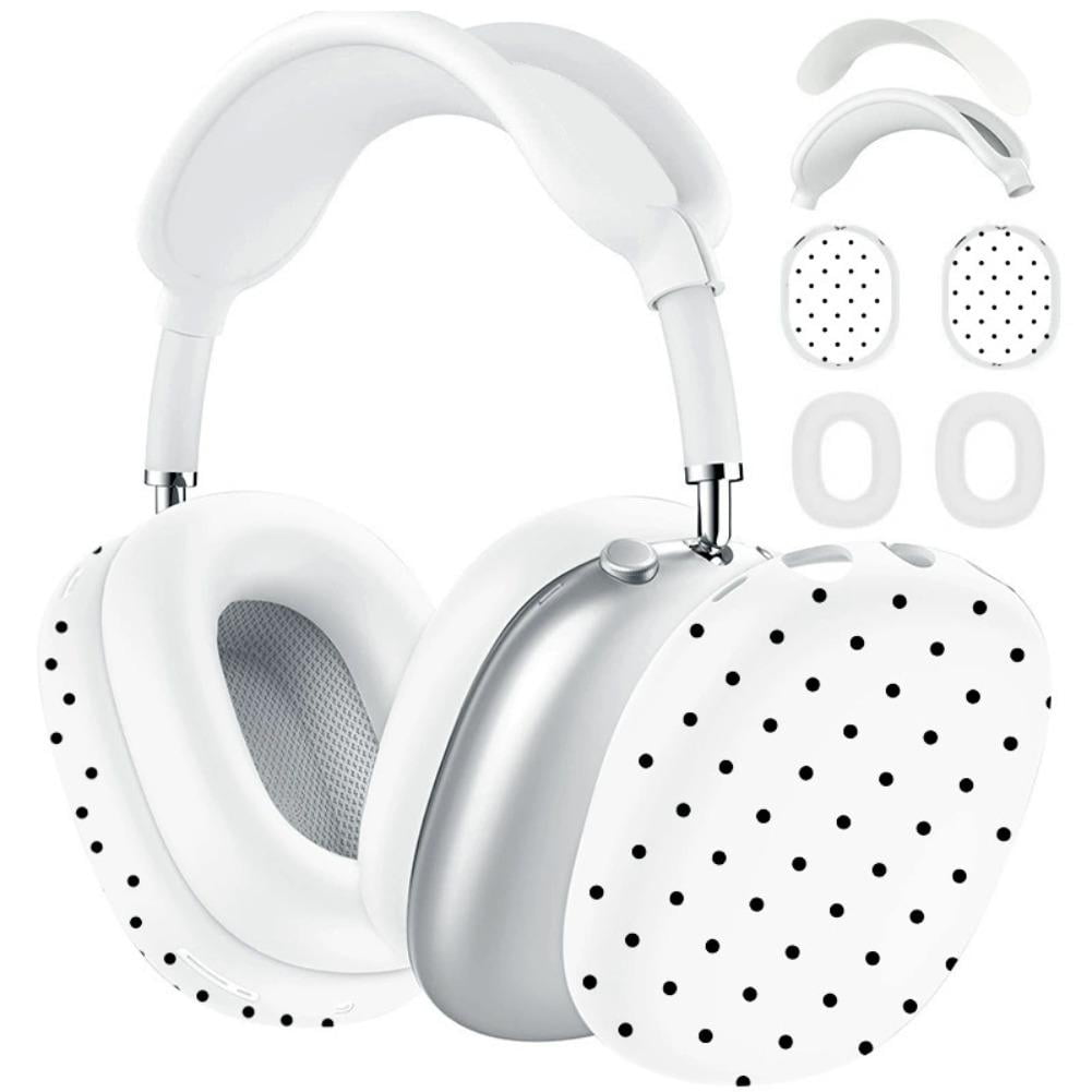 Silicone Headphone Protective Cover Set of 4, 7.09x0.79x9.45 Inch Skin Friendly Ear Cushion, All Around Protection for Headset