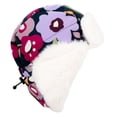thumbnail image 3 of JAN & JUL Girls Kids Windproof Trapper Winter Hat Faux Fur (L: 2-5T, Winter Flowers), 3 of 7