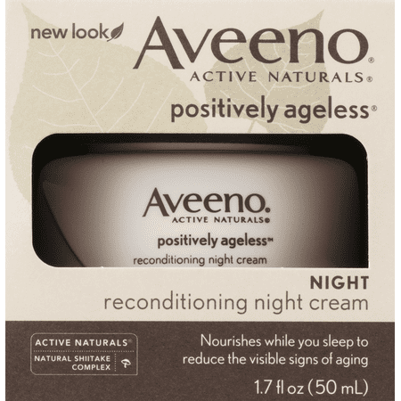 Johnson & Johnson Aveeno Active Naturals Positively Ageless Night Cream, 1.7 oz