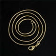 thumbnail image 2 of K-KED Wholesale 10pcs/20pcs Gold Plated 1mm Snake Chain Necklace 16-30"-18-20 Pcs, 2 of 7