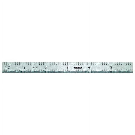 Industrial Steel Rules, 6 In X 15/32 In, Polished Stainless Steel, Flexible | Bundle of 2 Each