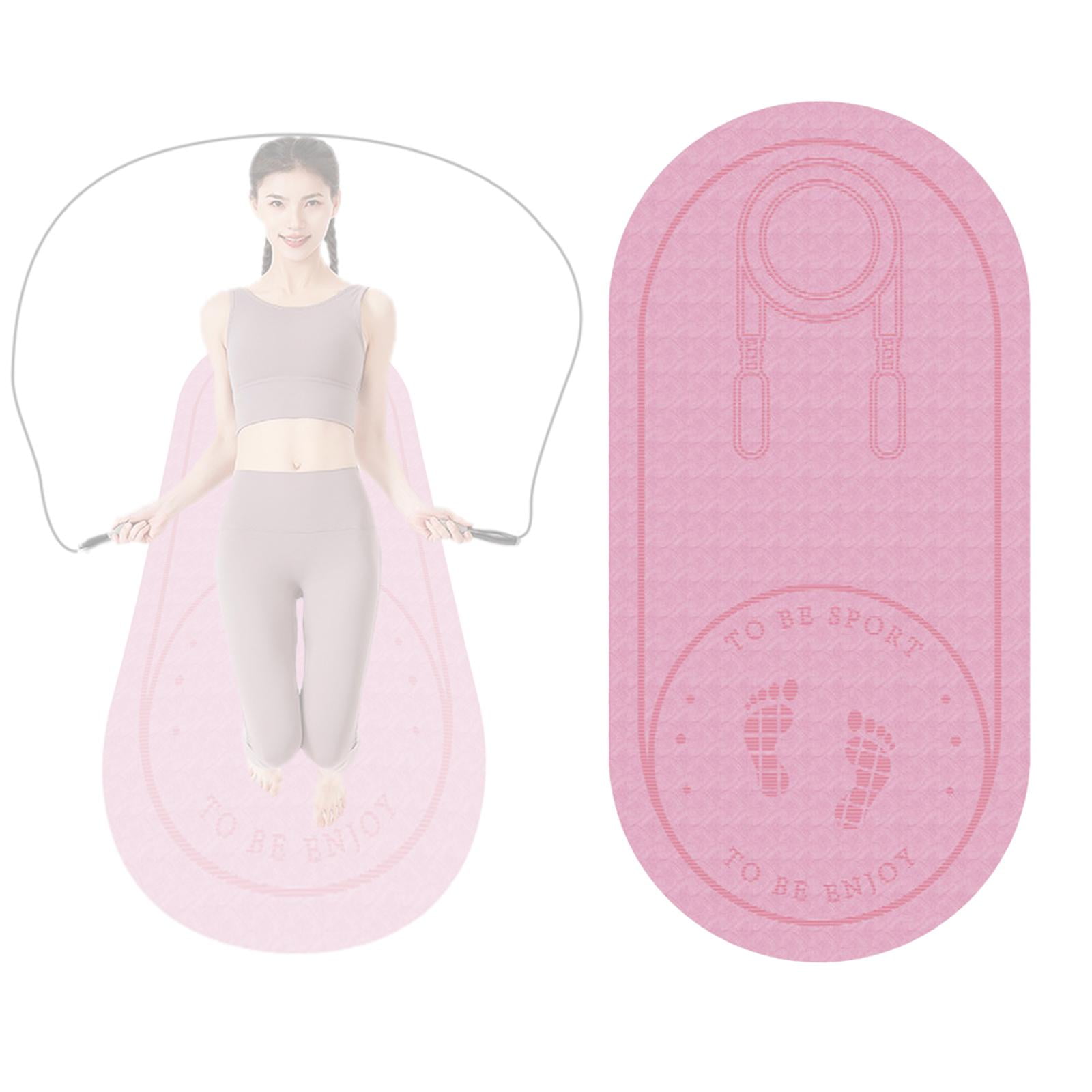 funtasica Anti- Exercise Mat Soundproof Absorption High Density Shock Absortion Indoor Fitness Work Out Dance Yoga - 1300x610x6mm Pink, 1300x610mm 1400x660mm