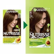 Garnier Nutrisse Nourishing Permanent Hair Color Cream, 50 Medium Natural Brown (Truffle) (2 Count) Brown Hair Dye