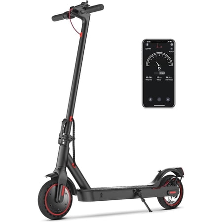 iScooter Electric Scooter, 25/22/18 Miles Range, 25/19/15.6 MPH Top Speed, 800W/500W/350W Foldable Commuting Electric Scooter with Double Braking Systems and APP for Adults and Teens