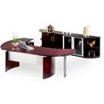 thumbnail image 2 of Mayline NT9MAH Napoli Suite 9 Executive Office Desk Set, Mahogany - 29 x 116 x 103 in., 2 of 2