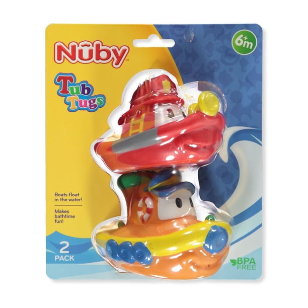 Nuby Tub Tugs Floating Bath Toys red/orange, one size