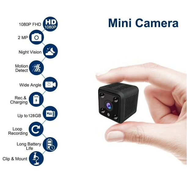 Cloud Mini Camera-WiFi 1080P HD Wireless Remote Live Video Motion Detection IR Night Version Nanny Pet Home Office Garage Sport Camera Security for iOS/Android Built-in Battery - Walmart.com