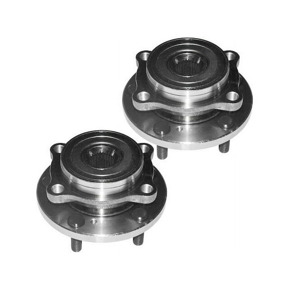 Front Wheel Hub Assembly Set - Compatible with 2004 - 2008, 2011 Mitsubishi Endeavor 2005 2006 2007