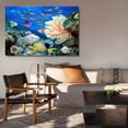 thumbnail image 6 of Underwater World Coral Reef Canvas Poster Bedroom Decor Sports Landscape Office Room Decor Gift,Frame-style,16x24inch(40x60cm), 6 of 8