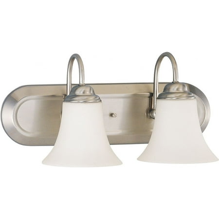 60/1833-Nuvo Lighting-Dupont-Two Light Vanity-13 Inches Wide by 8 Inches High