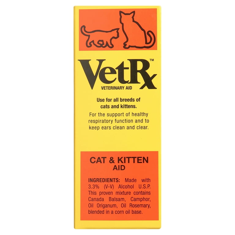 VetRx Cat Kitten Treatment of Respiratory Ailments Congestion Allergy 2 oz