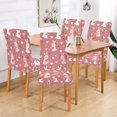 thumbnail image 2 of Yayeee 4 Pack Dining Chair Covers Stretch Parson Chairs Slipcovers Seat Protector, Bunny Love Blooms, 2 of 6