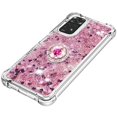 thumbnail image 5 of Funda para Xiaomi Redmi Note 11 4G/Note 11S 4G con Brillo Líquido Flotante, Purpurina, Parachoques y Anillo Giratorio Soporte, 5 of 5
