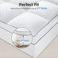 thumbnail image 4 of Extra Thick Mattress Topper, California King Cooling Mattress Pad Cover for Back Pain Relief, Fits 8-21 Inch Deep Pocket, Soft Noiseless, 4 of 6
