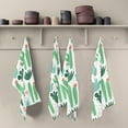 thumbnail image 5 of Kitchen Towels Green Watercolor Cactus Pattern Cleaning Towel Absorbent Hand Towels Tea Towels for Home Restaurant Dish Clean 28" x 18", 6PCS, 5 of 7