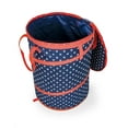 thumbnail image 2 of Camco 30 Gallon American Patriotic Collapsible Household Garbage Can with Carry Bag, Blue/Blue, 2 of 3