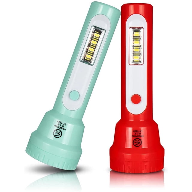 Linterna recargable Tokeyla para niños con LED COB de 110 ml, paquete de 2