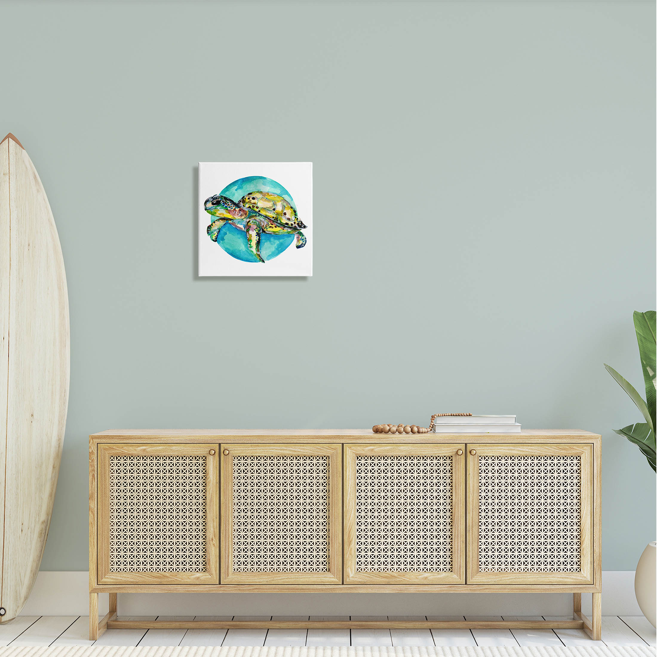 Marine Wildlife Sea Turtle Animals & Insects Graphic Art Gallery Wrapped Canvas Print Wall Art