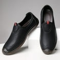 thumbnail image 4 of Men's Casual Loafers Slip On Leather Shoes Lightweight Driving Shoes Moccasins Classic Penny Loafer Flats Boat Shoes Outdoor Walking Shoes, 4 of 12