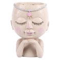 thumbnail image 2 of Head Planter Pot, Lightweight Modern Face Planters Pots Resin  for Outdoor, 2 of 7
