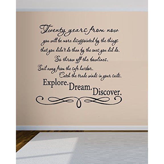 Decal ~ Twenty Years From Now, #2 ~ WALL DECAL 21" X 21"
