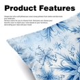 thumbnail image 2 of Snowflake Velvet Throw Pillow Covers Set of 2 | Unique Patterns in 16x16, 18x18, 20x20 Inches |for Home Decor and Gifts | Includes Pillow Inserts | Throw Pillow Inserts Included, 2 of 6