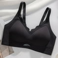 thumbnail image 3 of Riforla Plus Size Seamless Lift Bra for Women Fixed Cup Soft Support Reduces Bust Appearance Comfortable Underwire Bra for Everyday Wear Bras for Women Black XL, 3 of 3