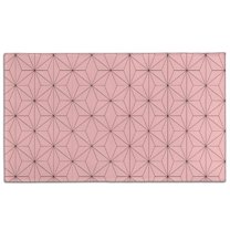 Pink Geometric Lattice Pattern Door Rugs,Washable Non Slip Door Mats Indoor,Decorative Door Mats,Entry Mat Indoor for Entrance,Bedroom,Kitchen,Bathroom,17"x30"