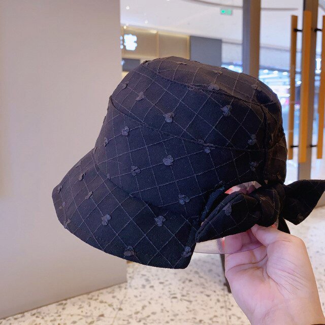 LinYooLi Bowknot Visors Hat For Women Spring Summer Foldable Sun Hat Wide Large UV Protection Cap Outdoor Beach Hats Femme Floppy Sun Cap