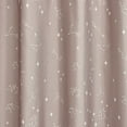 thumbnail image 2 of iDesign Polyester Shower Curtain, Taupe/White Constellation, 12 Reinforced Buttonholes, 2 of 9