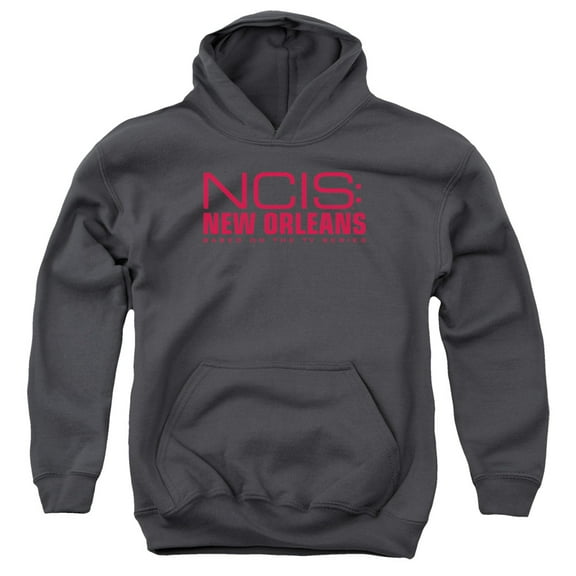 Ncis:New Orleans Logo Youth Pullover Hoodie Sweatshirt Charcoal