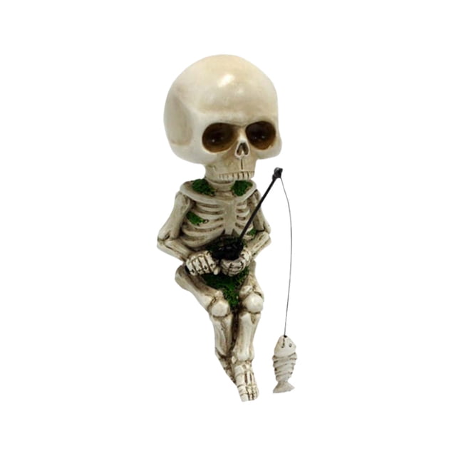 Adorno Esqueleto Pequeño Resina 20 Piezas Decoraciones Halloween para Jardín Al Aire Libre
