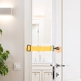 thumbnail image 2 of CRAFTHROU Lot de 1 Loquet de Porte pour Animaux Réglable Tissu Jaune Plastique Design Simple pour Usage Domestique 7.9x1.5in, 2 of 6