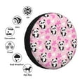 thumbnail image 4 of Sikiie Funny Panda Draws A Heart PVC Leather Spare Tire Wheel Cover Spare Tire Cover, for Car Truck SUV Camper Trailer Universal Fit(14-17in)-16 inch, 4 of 6