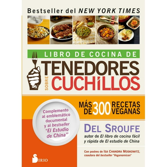 Libro de COCINA de Tenedores sobre cuchillos SIRIO sobre alimentación saludable