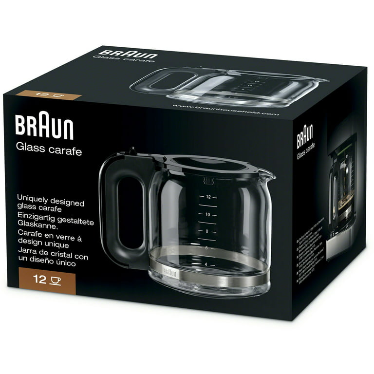Braun BrewSense 12-Cup Drip Coffee Maker with Glass Carafe 