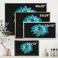 thumbnail image 4 of Close Up Of Flower With White and Blue Petals 32 in x 16 in Framed Painting Canvas Art Print, by Designart, 4 of 5
