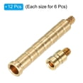 thumbnail image 3 of Unique Bargains 25/100 Grain Archery Arrow Insert 0.244 Inch Brass Arrow Weight Bolt for Field Points Shaft, 6 Set, 3 of 5