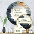thumbnail image 3 of Designart "Abstracct Plutot Planet composition" Pluto Round Wall Mirror - Fantasy Oval Printed Decorative Oversized Mirror - Multiple Color Options, 3 of 4