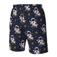 thumbnail image 4 of Fotbe Astronaut Surfing Trajes de Baño Estampados para Hombre, Shorts de Verano de Secado Rápido, Ropa de Playa, Bañadores-Small, 4 of 6