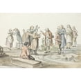 thumbnail image 2 of Abraham-Louis-Rodolphe Ducros 24x18 Gold Ornate Framed and Double Matted Museum Art Print Titled - Negotiation Between Guide of Travel Group and Muzzle Drivers with Whom They Go to Etna (177, 2 of 4