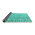 thumbnail image 2 of Ahgly Company Indoor Square Oriental Turquoise Blue Industrial Area Rugs, 3' Square, 2 of 4