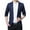 Navy, variant on SWSMCLT Men's Sport Coat Slim Fit Button Warm Long Sleeve Blazer Jacket Fall Office Vintage Thin Sportcoat Black 44