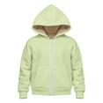 thumbnail image 6 of Mercatoo Youth Boys Sherp𝐚 Fleece Lined Hoodie Jacket Thermal Sweatshirt Zip Up Winter Warm Outerwear Cozy Coat Trendy Hooded Sweater, 6 of 8