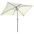 thumbnail image 1 of Outsunny Tilt Patio Umbrella, Garden Market Parasol with Crank Cream White, 1 of 10