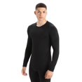 thumbnail image 1 of Camisa Icebreaker Merino 200 Oasis Ls Crewe para Hombre - Negro, 1 of 7